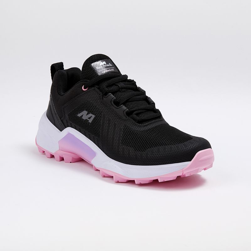 ZAPATILLAS NEW ATHLETIC OUTDOOR MONTER TTR02 NEGRO CON ROSADO PARA