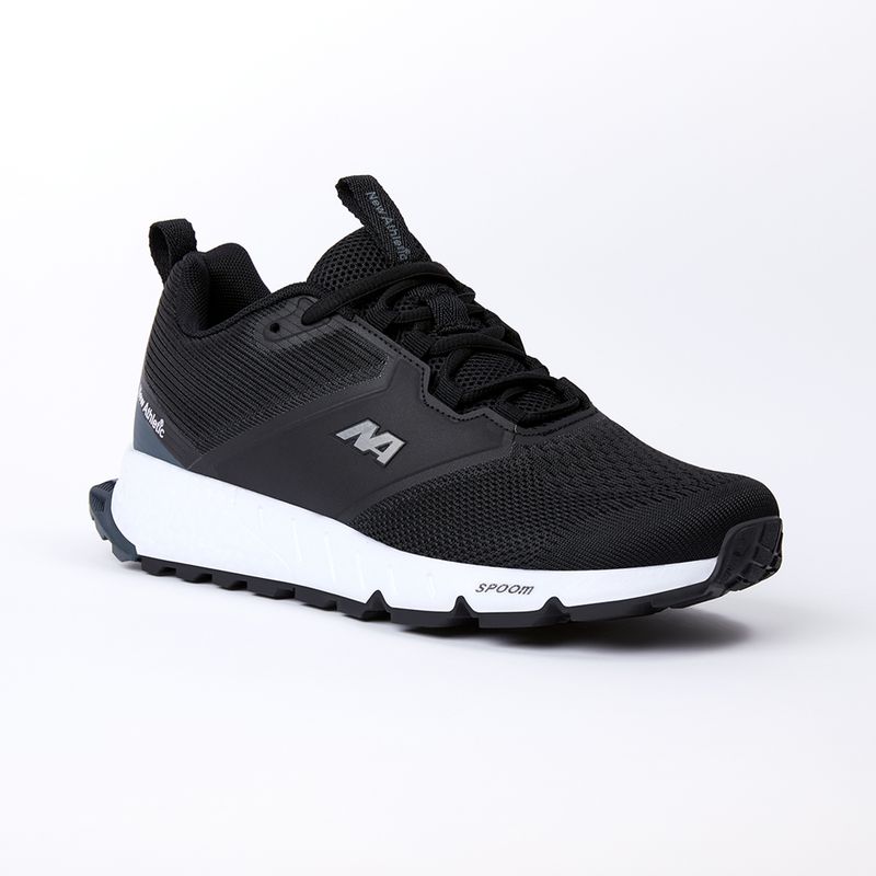 ZAPATILLAS NEW ATHLETIC RUNNING SPOOM49 NEGRO CON BLANCO PARA HOMBRE