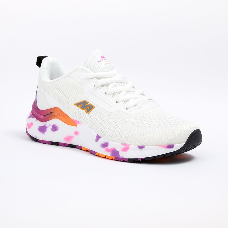 ZAPATILLAS NEW ATHLETIC RUNNING ITTENGOM48 BLANCO CON MORADO PARA