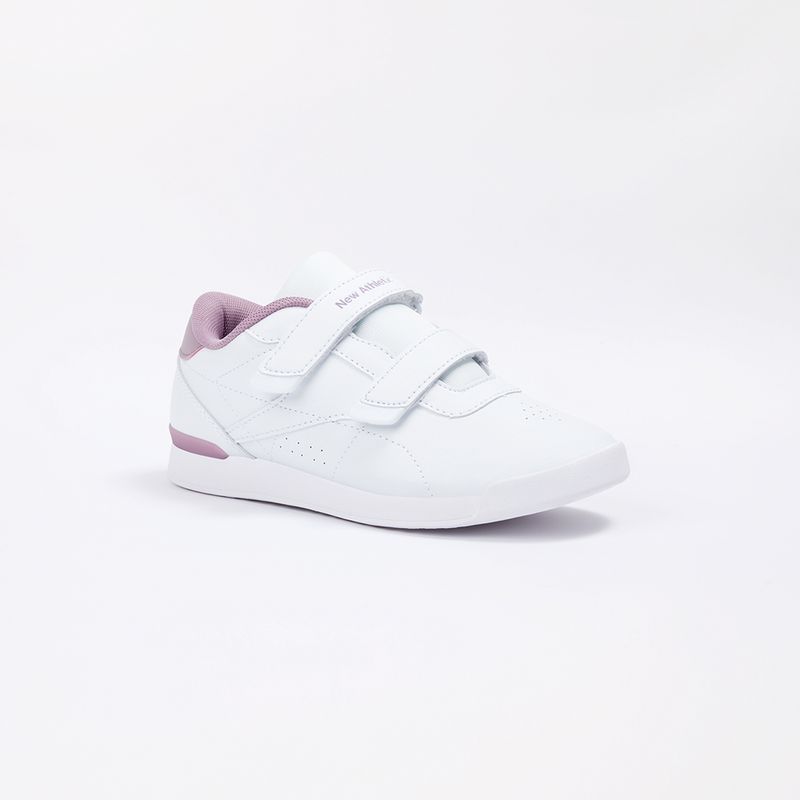 ZAPATILLAS NEW ATHLETIC TENNIS RUBBET06 KIDS BLANCO CON UVA PARA NIÑA