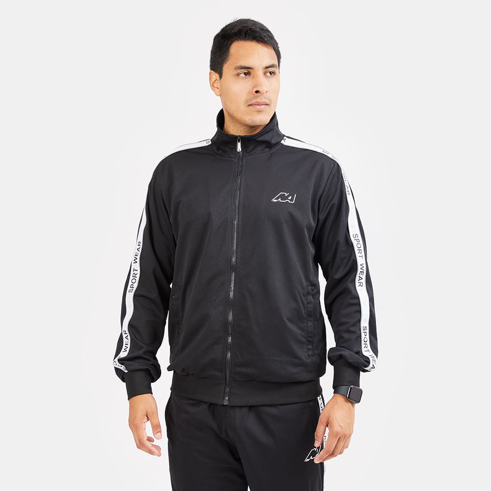 ROPA NEW ATHLETIC BUZO SPORTWEAR15 NEGRO PARA HOMBRE