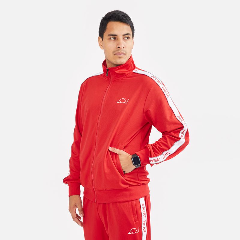 ROPA NEW ATHLETIC BUZO SPORTWEAR15 ROJO PARA HOMBRE