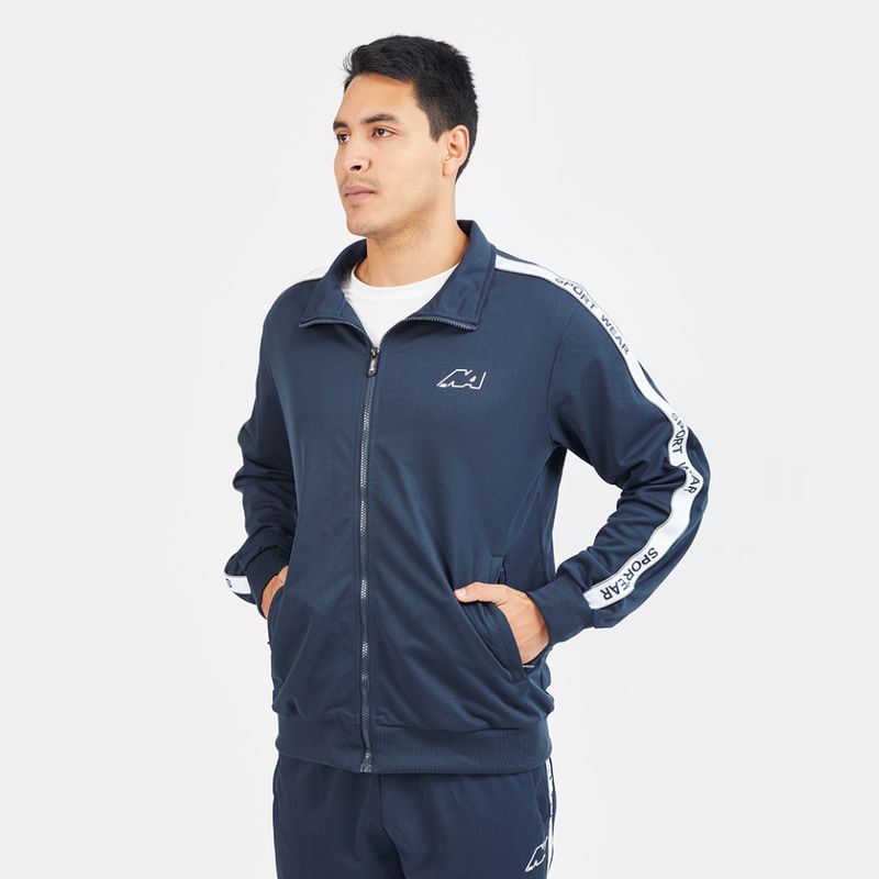 ROPA NEW ATHLETIC BUZO SPORTWEAR15 AZUL ACERO PARA HOMBRE