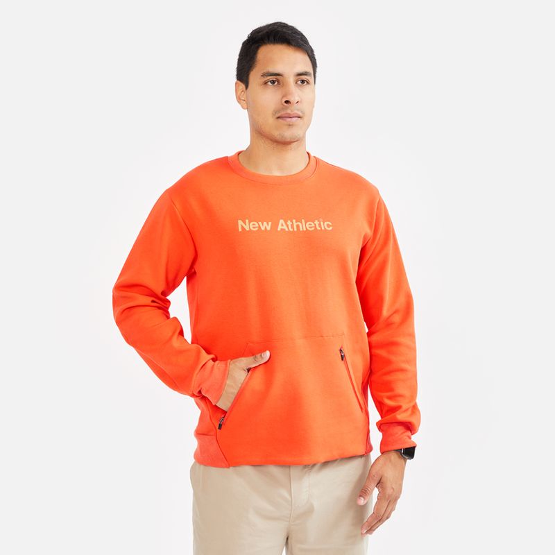 Polera best sale naranja hombre