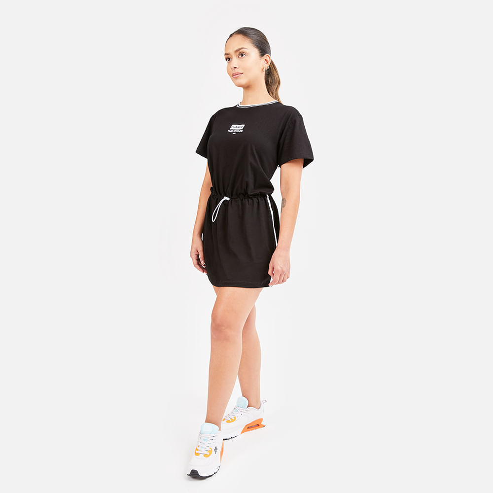 Ropa New Athletic Vestido Rules Negro Para Mujer