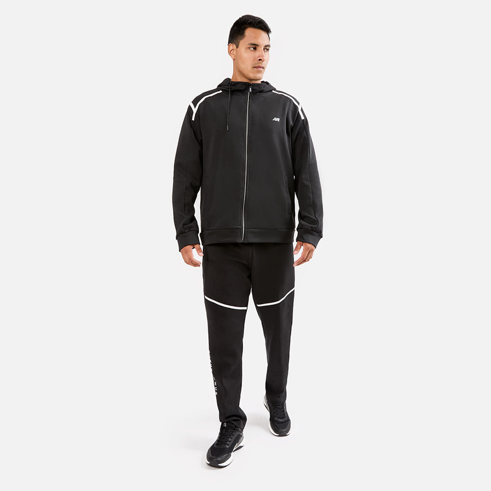 Ropa New Athletic Buzo Sportwear21 Negro Con Blanco Para Hombre