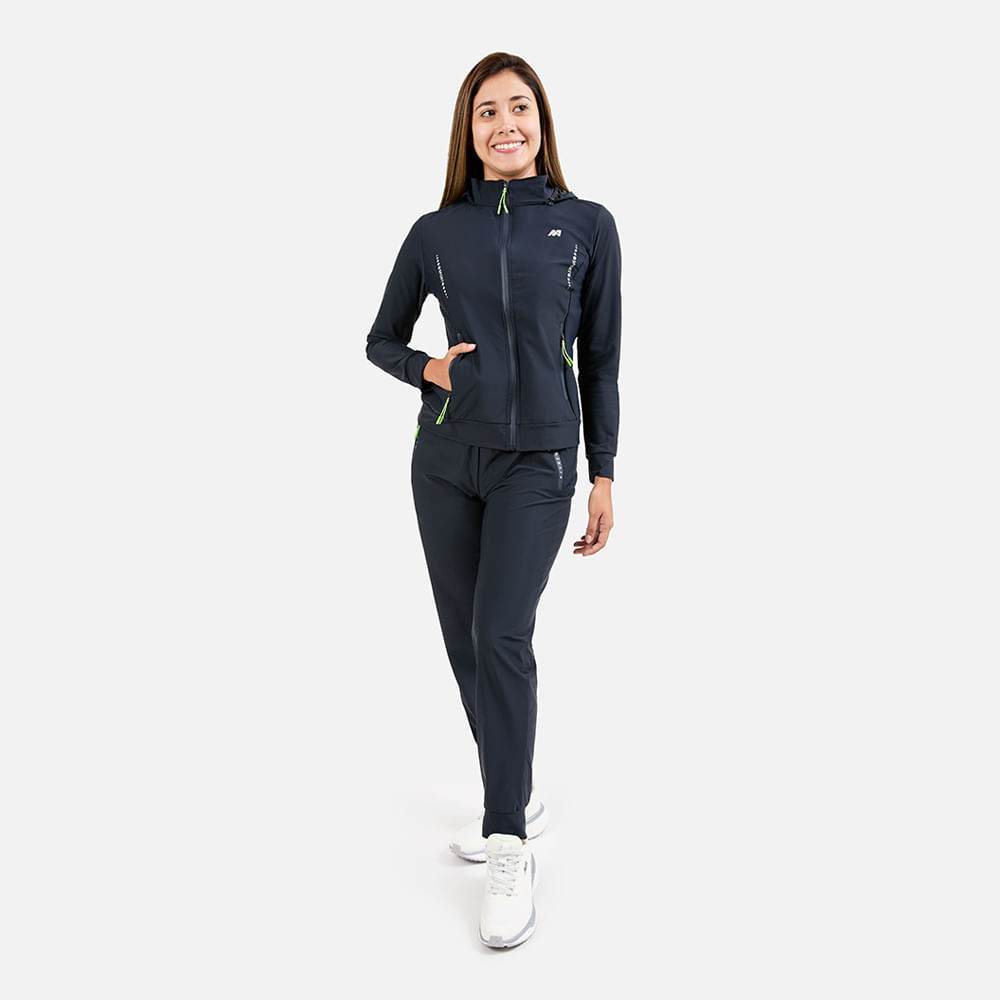 Ropa New Athletic Buzo Sport38 Gris Oscuro Para Mujer