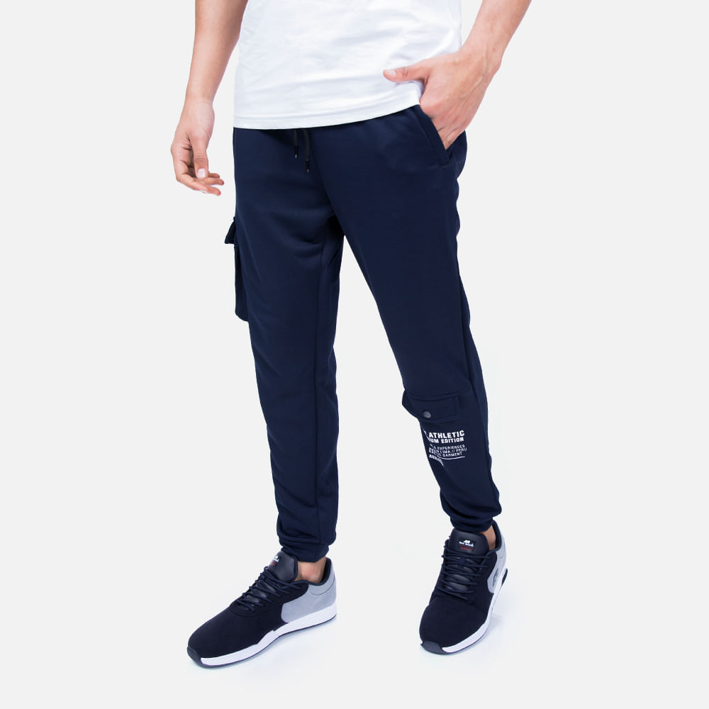 Ropa New Athletic Jogger Azul Oscuro Para Hombre
