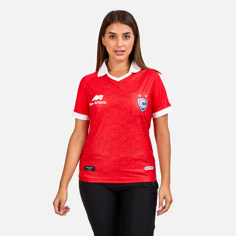 Camiseta Del Hincha Cienciano 2024 Rojo Para Mujer