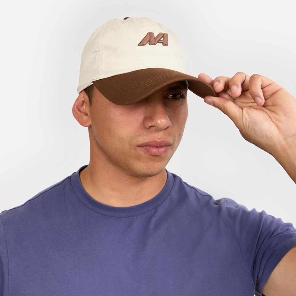 Gorra New Athletic Evotfix Crema Con Marrón Unisex
