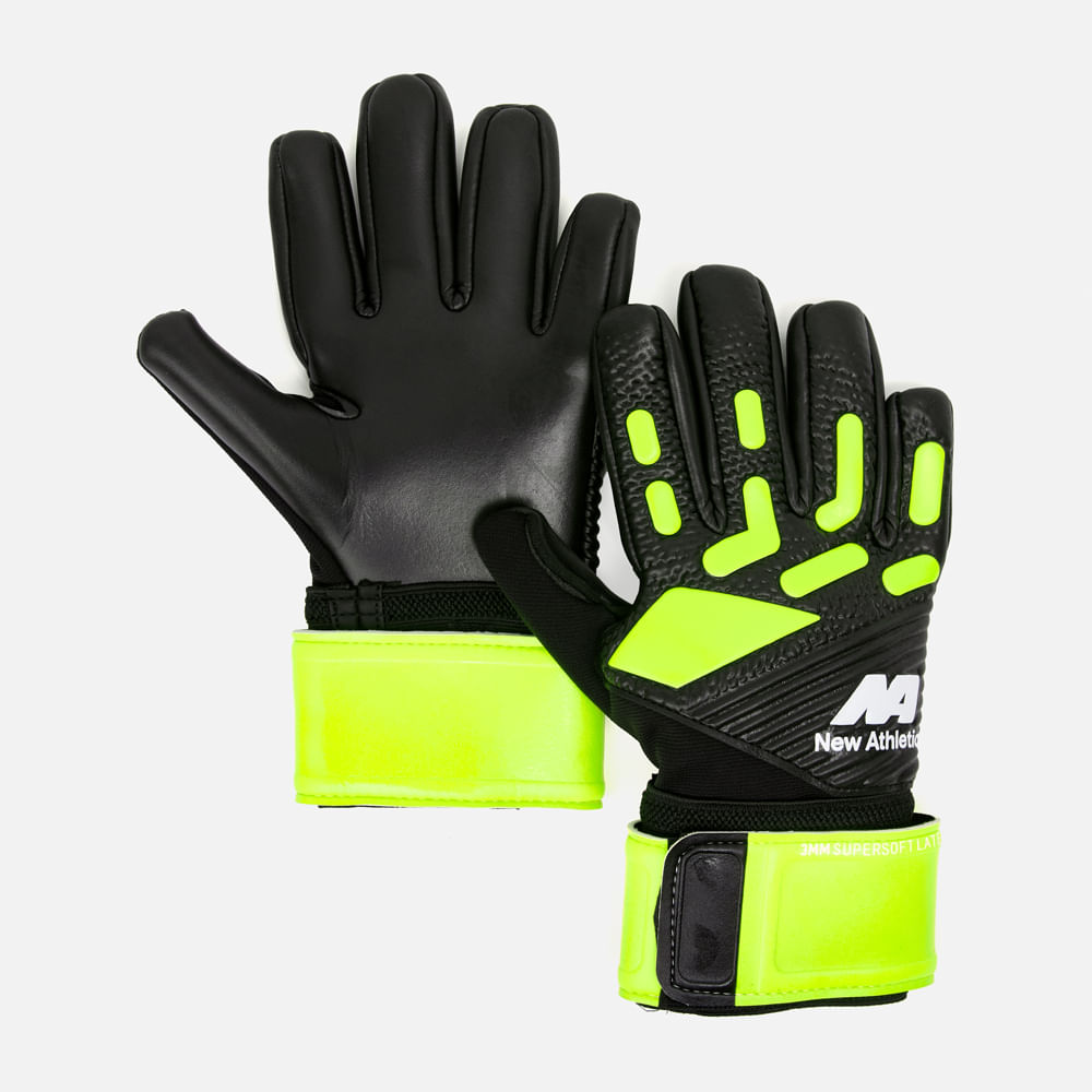 Guantes De Arquero New Athletic Strelok01 Verde Neón Unisex