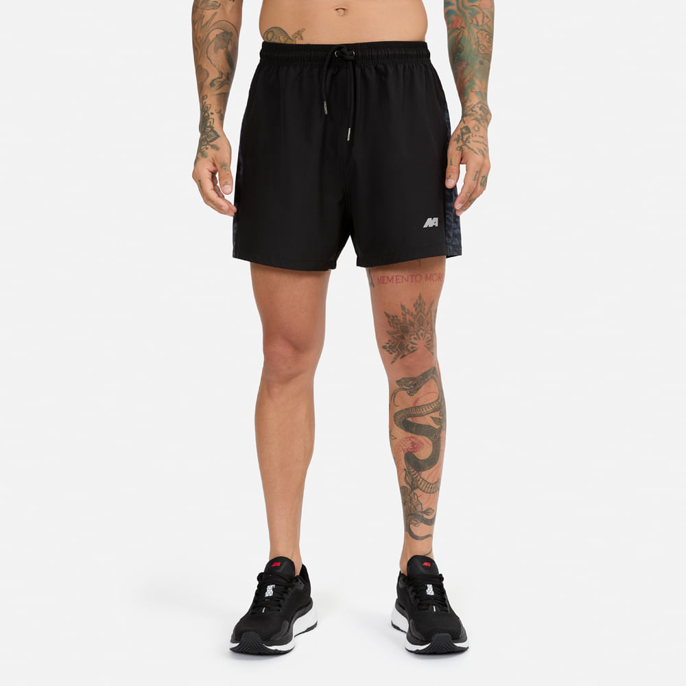 Short New Athletic Piero Negro Hombre