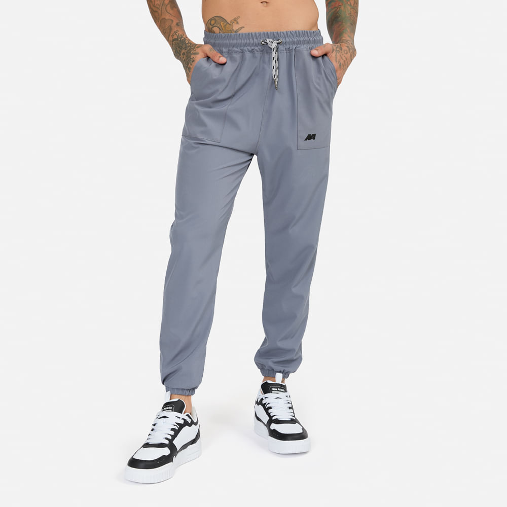Pantalón New Athletic Efrain Gris Hombre