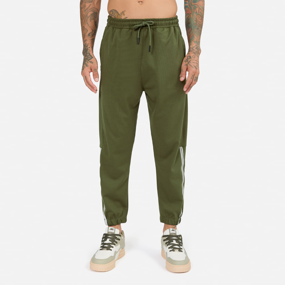 Pantalón New Athletic Cameron Verde Militar Hombre