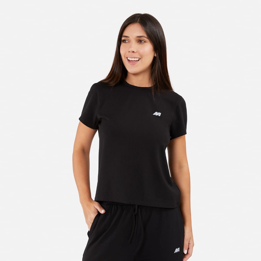 Polo Mc New Athletic Ivory Negro Mujer