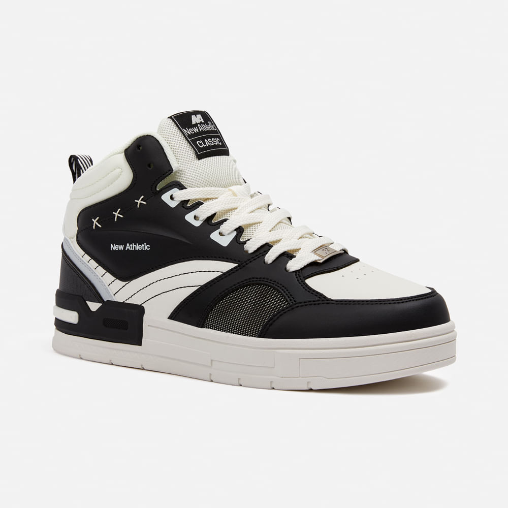 Zapatillas New Athletic Skateboarding Square106 Negro Con Crema Hombre