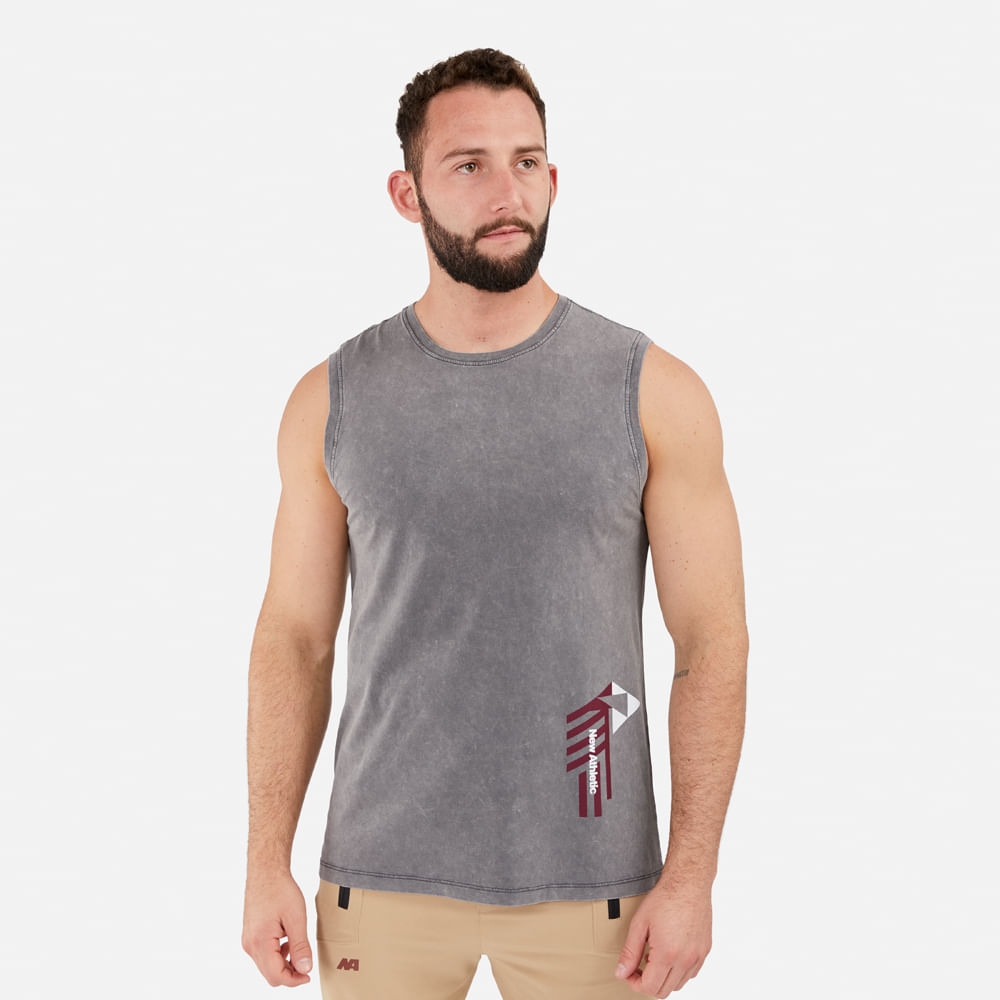 Bvd New Athletic Nelson Gris Con Vino Hombre